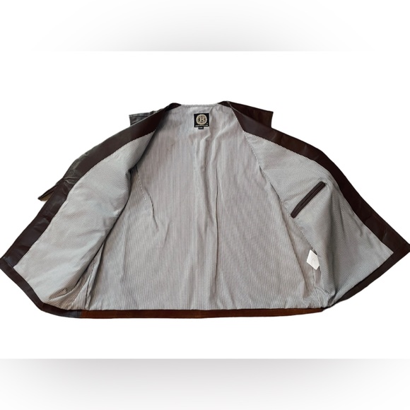 The Bradford Exchange John Wayne The Duke Western Rebel Outlaw Moto Leather Vest - Picture 2 of 7